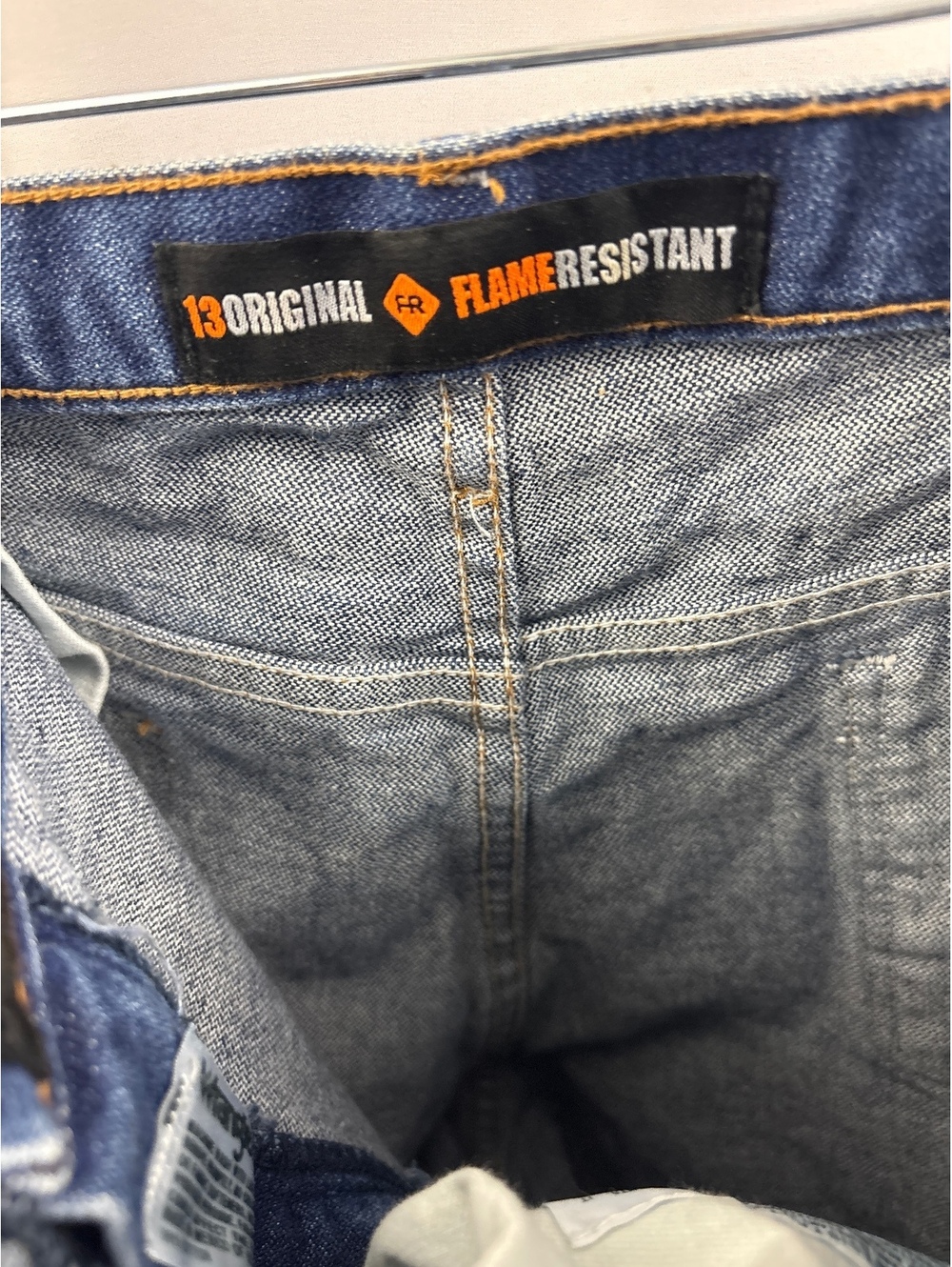 Wrangler FR Jeans Mens 36x30 Blue Original Fit FR13MWZ Flame Resistant Pants - Picture 4 of 7